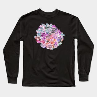 Leaffy pattern Mauve Long Sleeve T-Shirt